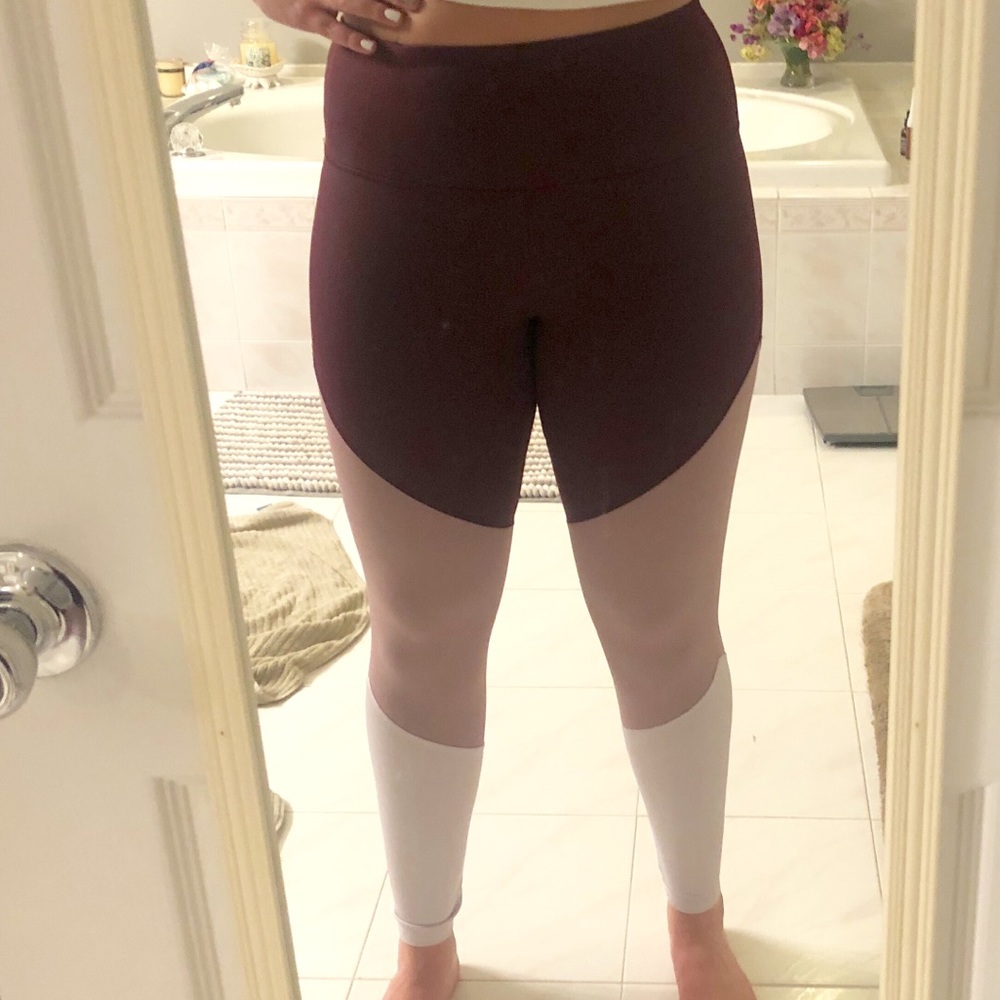 Forever 21 color blocked athletic leggings